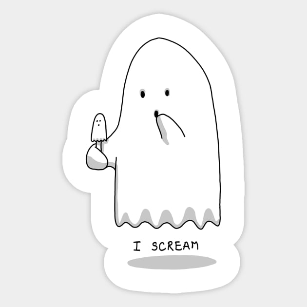 I scream Sticker by yayzus